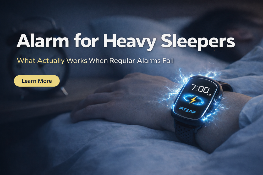 Alarm for Heavy Sleepers – Wearable Alarm Watch That Actually Works | Fitzap