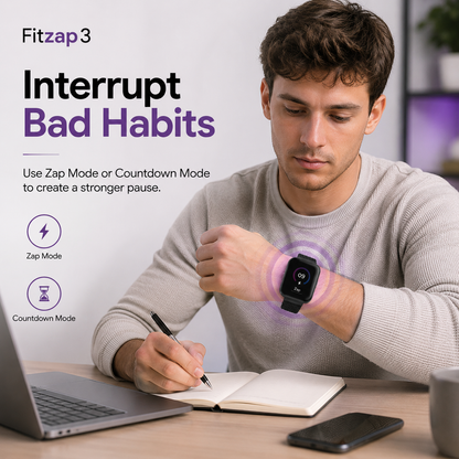 Zap reminder watch for bad habit interruption