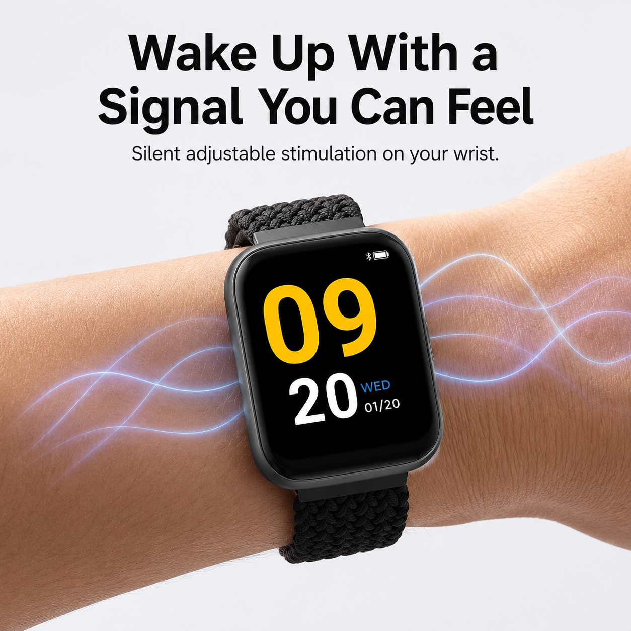 Fitzap3 silent shock alarm watch on wrist