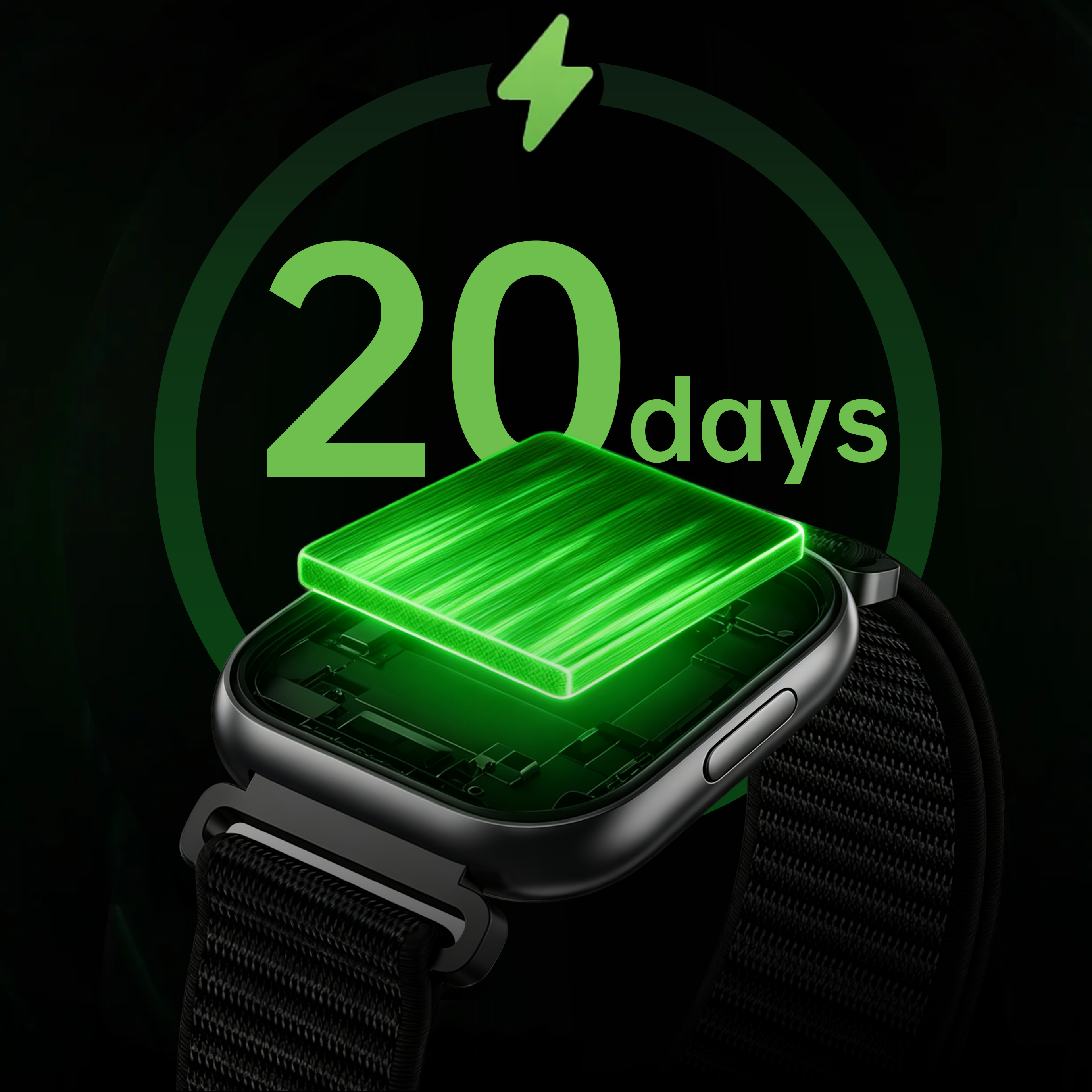Fitzap watches can stay on standby for 20 days.