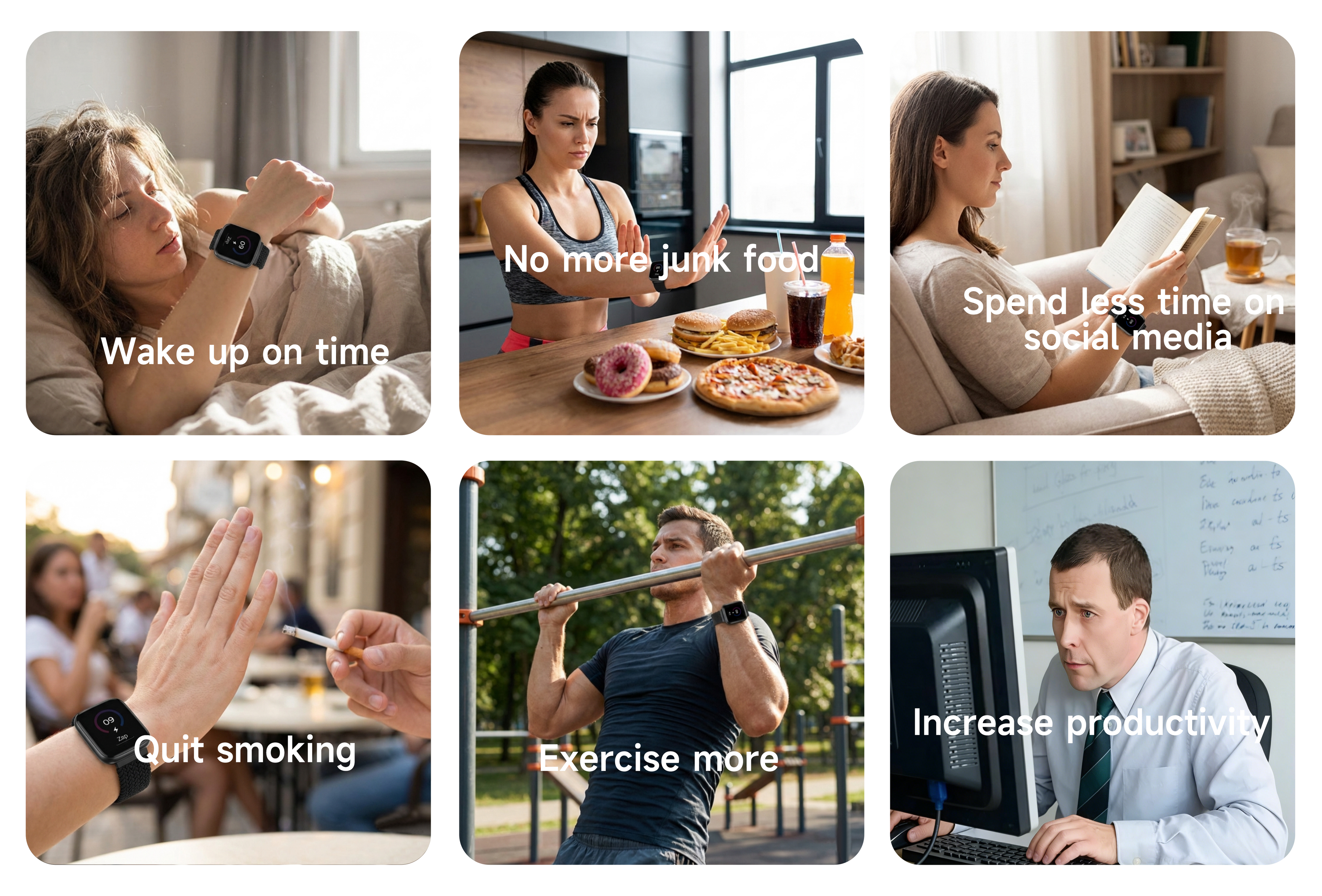 Person using Fitzap watch to get better